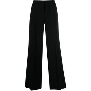 ALBERTO BIANI High-Waisted Wide-Leg Trousers Women BLACK Pants